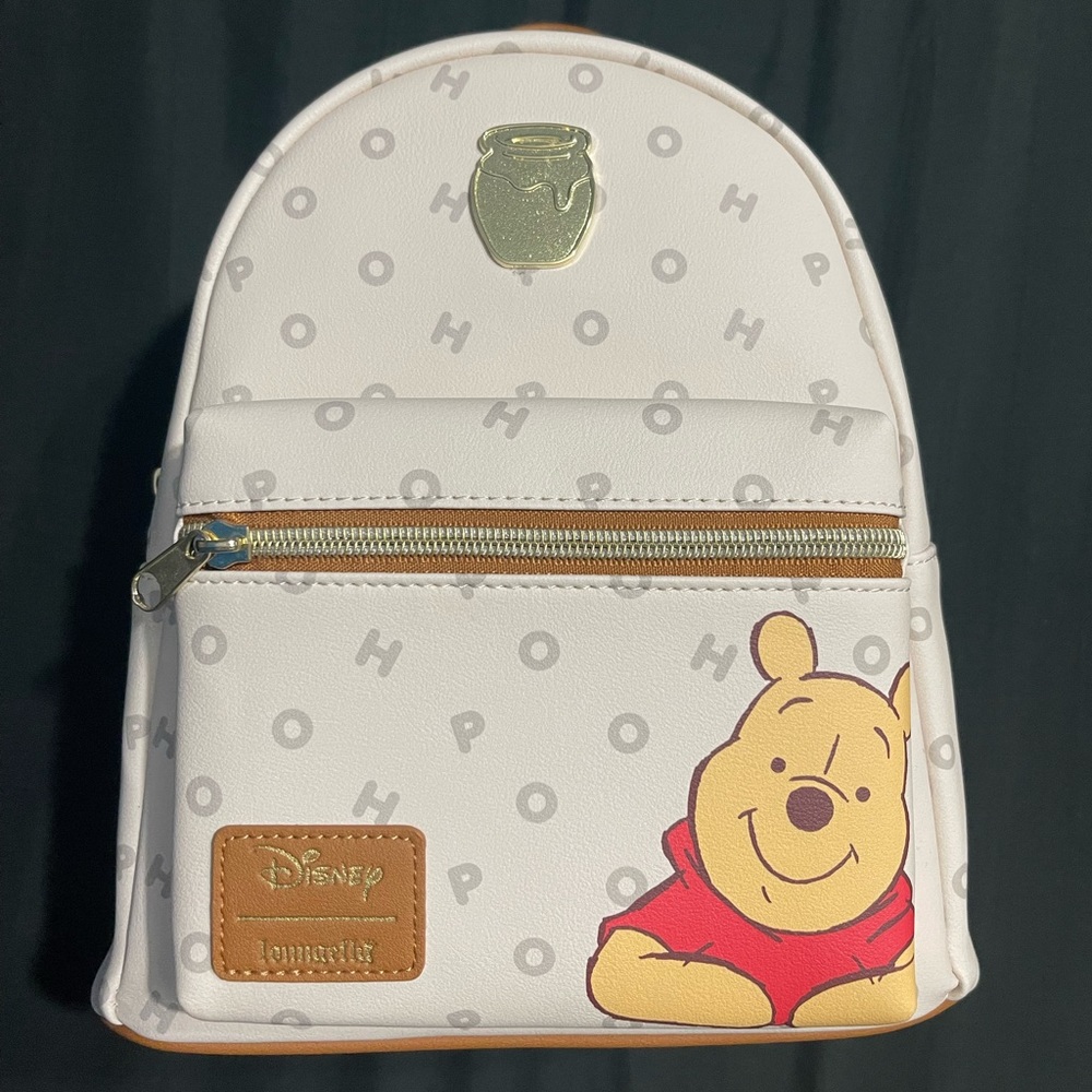 Loungefly Winnie the Pooh Letters Disney Mini Backpack Bag New